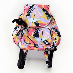 Kipling Women's City Pack Printed Backpack Abstract Leaves $129 Ape NWT